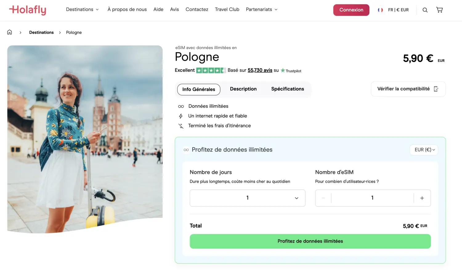Holafly eSIM Pologne