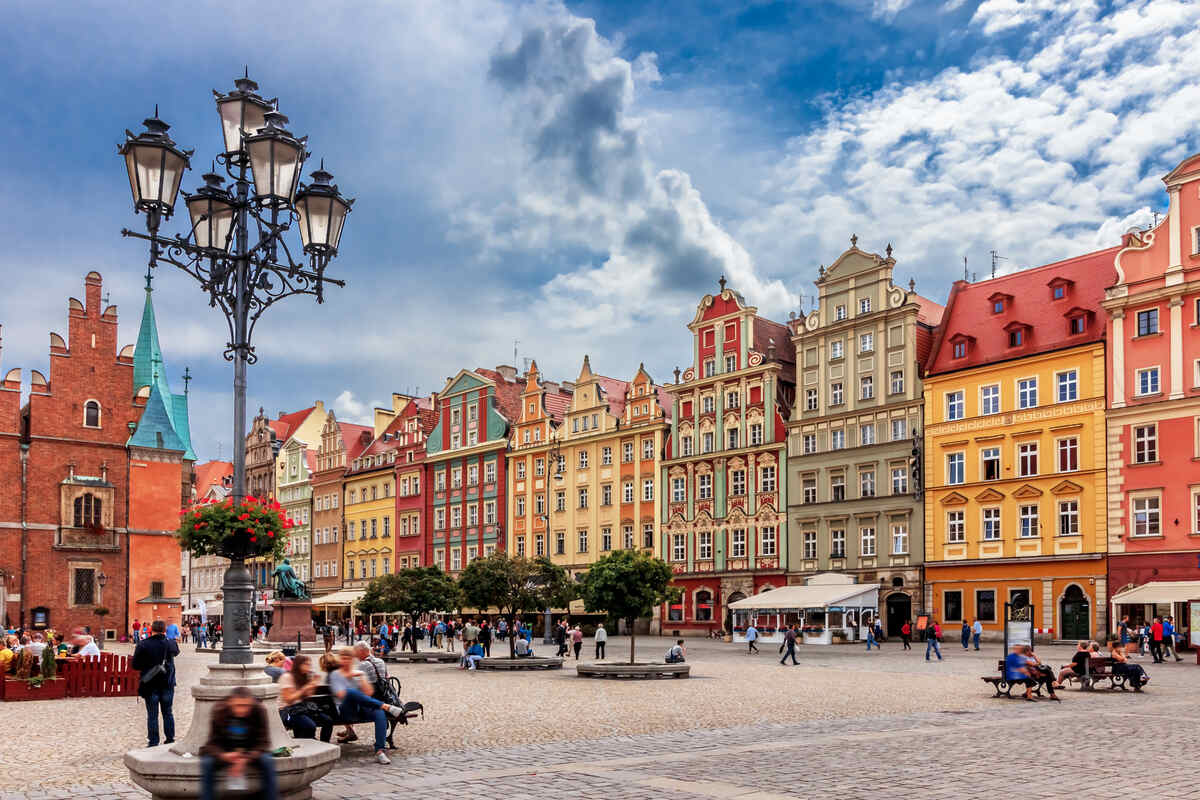 Main square in Wroclaw
